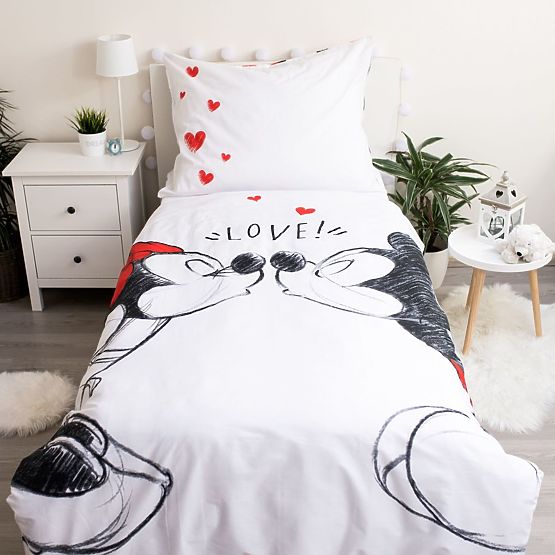 Ágynemű Mickey és Minnie 140 x 200 cm + 70 x 90 cm