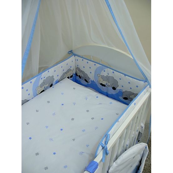 Ágynemű szett - kisbárányok - kék 135x100 cm