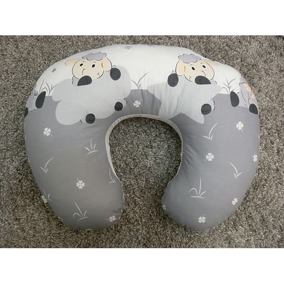 Ágynemű szett - kisbárányok - szürke 120x90 cm