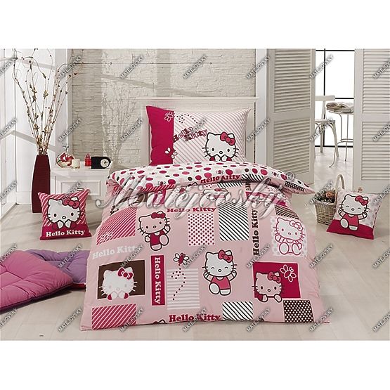 Ágyneműhuzat - Hello Kitty - Patchwork