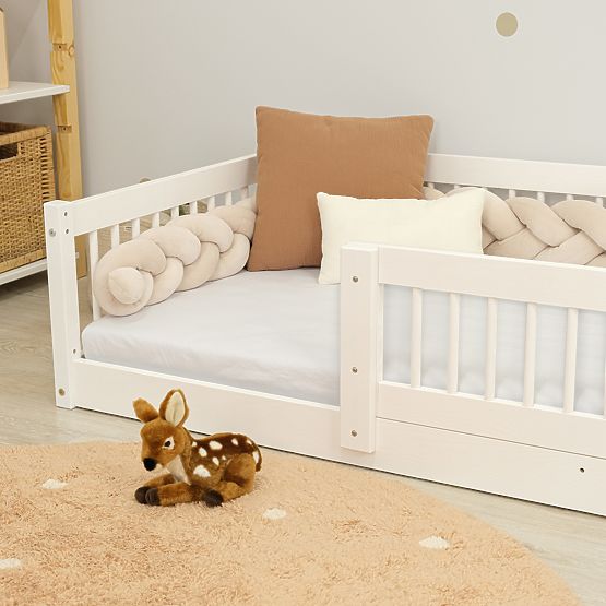 Alacsony Montessori Ourbaby Plus gyerekágy - fehér