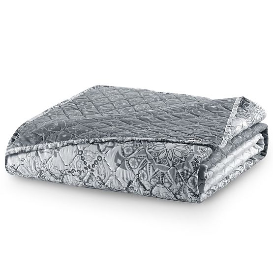 ALHAMBRA ágytakaró szürke nyomtatott anyag mikroszálas 220x240 DecoKing
