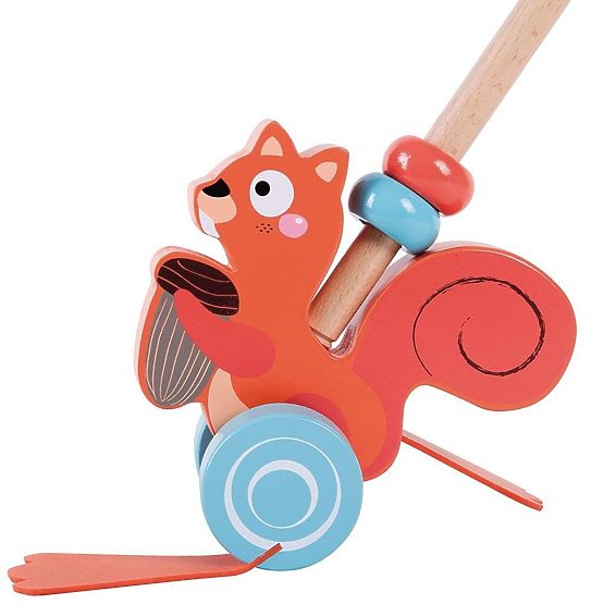 Állatot botra húzni - mókus