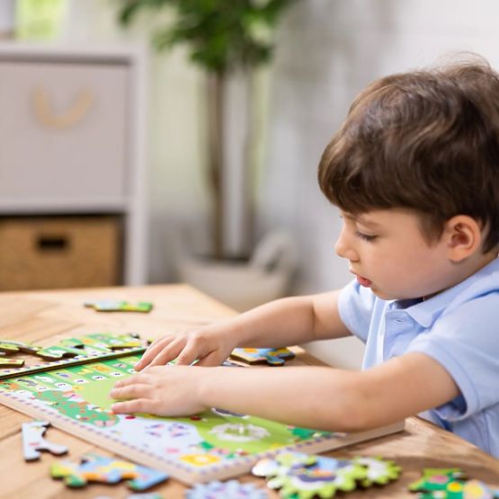 Állatverseny fogaskerekes puzzle