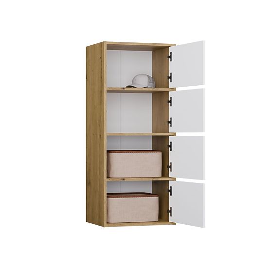 ALMA KOMÓD FEHÉR ELŐLAPPAL ARTISAN TÖLGY KORPUSSAL