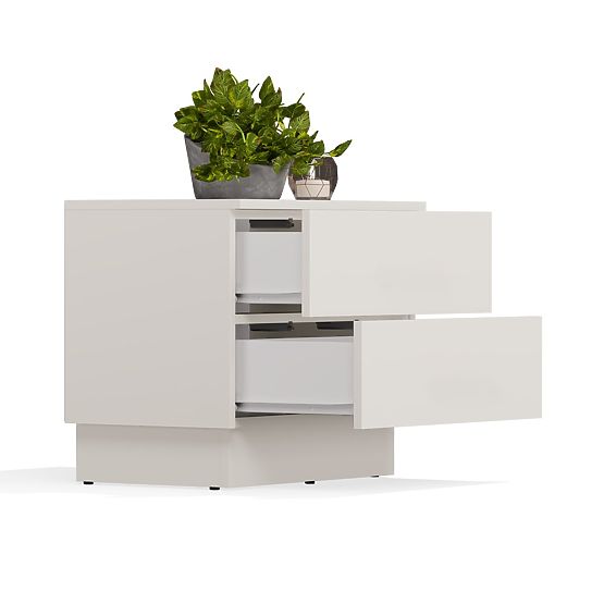 AMBER 2S éjjeliszekrény 2 fiókkal hálószobába KAŠMÍR Bézs