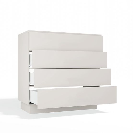 AMBER 4S Komód 4 Fiókos Szekrény Hálószobába Nappaliba KAŠMÍR Bézs