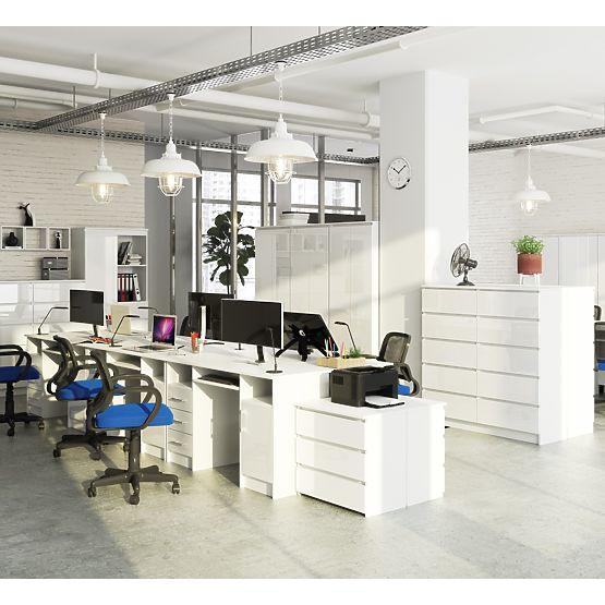 ANA PK ÍRÓASZTAL FEHÉR / FEHÉR FÉNYES