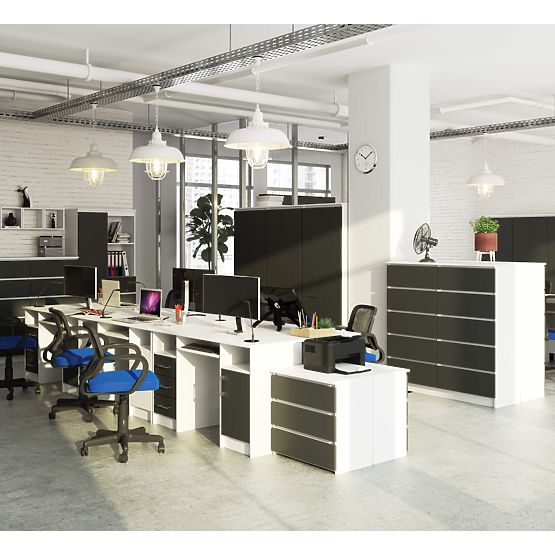 ANA PK ÍRÓASZTAL FEHÉR / SZÜRKE