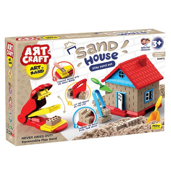 ART CRAFT Építsd meg a házikódat kinetikus homokból