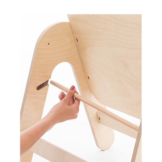 Massam asztal táblával - Fehér