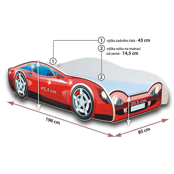 Autóságy - Speedy Car - kék
