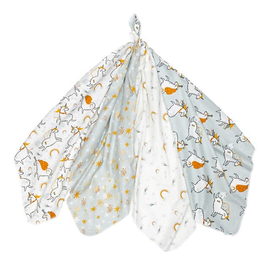 Baba ruhás pelenka - unikornis 4 db