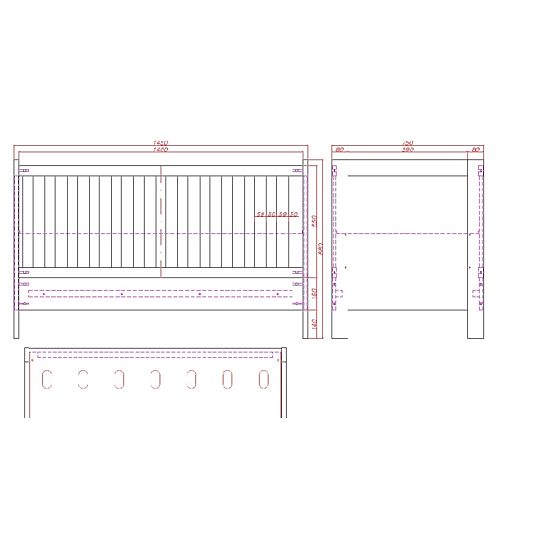 Babaágy / gyerekágy Manhattan - szürke