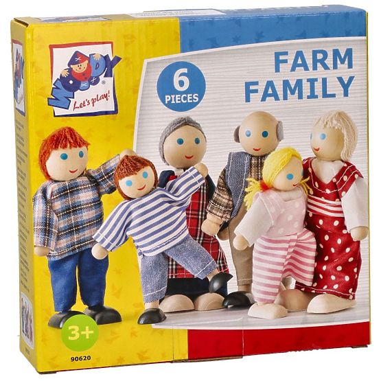 Babaház babák, 6 fős család