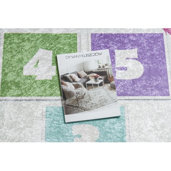 BAMBINO 1075 mosó szőnyeg ugróiskola, számok gyerekeknek csúszásmentes - zöld