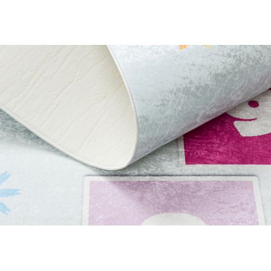 BAMBINO 1075 mosó szőnyeg ugróiskola, számok gyerekeknek csúszásmentes - zöld