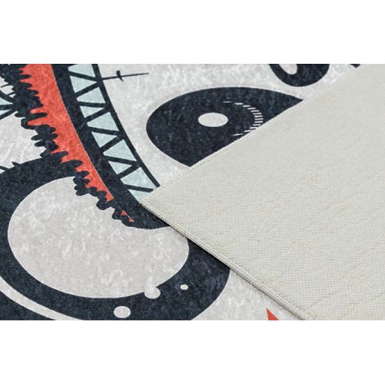 BAMBINO 1129 gyermekeknek szánt panda mintás csúszásgátló szőnyeg - krém