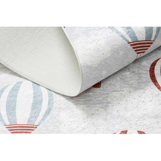 BAMBINO 1349 mosó szőnyeg Lufik, felhők gyerekeknek csúszásmentes - szürke