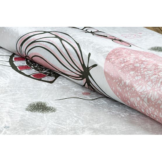 BAMBINO 2644 mosó szőnyeg Kislány, egyszarvú gyerekeknek csúszásgátló - fehér/rózsaszín