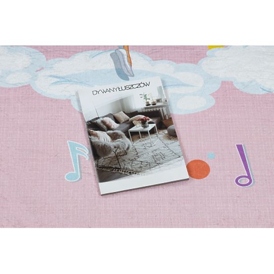 BAMBINO 41870 mosó szőnyeg Balerina, szivárvány gyerekeknek csúszásmentes - rózsaszín