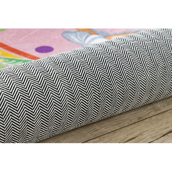 BAMBINO 41870 mosó szőnyeg Balerina, szivárvány gyerekeknek csúszásmentes - rózsaszín