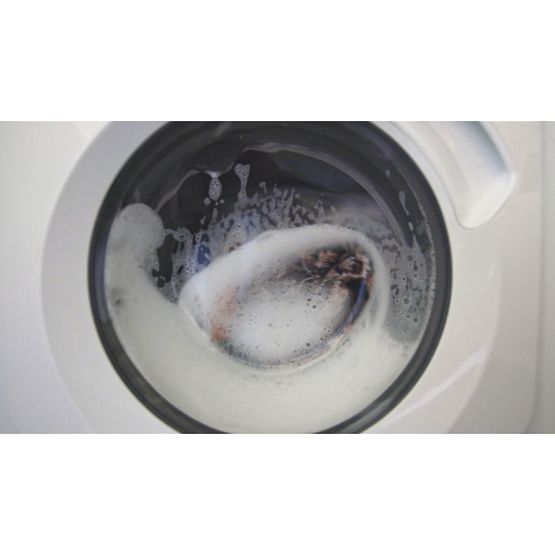 BAMBINO 47810 kerek mosószőnyeg Szivárvány, pöttyök gyerekeknek csúszásmentes - fehér/rózsaszín