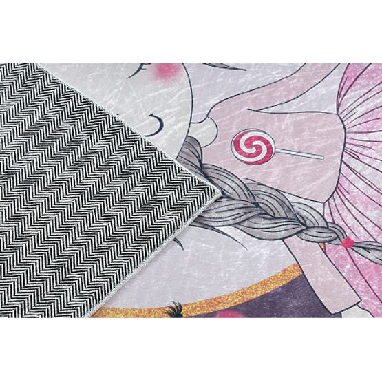 BAMBINO 48060 mosó szőnyeg Hercegnő, csillagok gyerekeknek csúszásmentes - rózsaszín