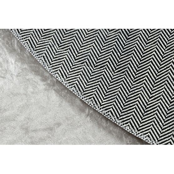 BAMBINO 48130 kör alakú mosószőnyeg Csillagok gyerekeknek csúszásmentes - bézs / szürke