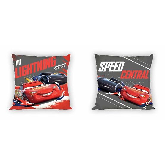 Bevonat  párna 40x40 Cars - villám McQueen és Jackson mennydörgés