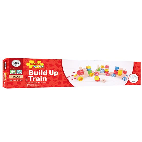 Bigjigs Baby Fa vonat rakosgatóval