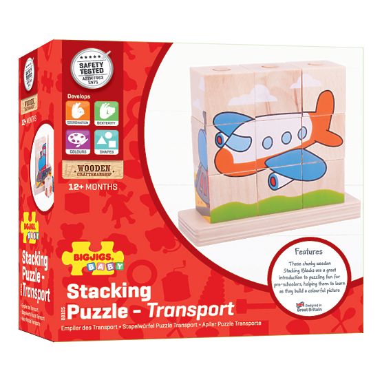 Bigjigs Baby Snap-on blokkok szállítóeszközök