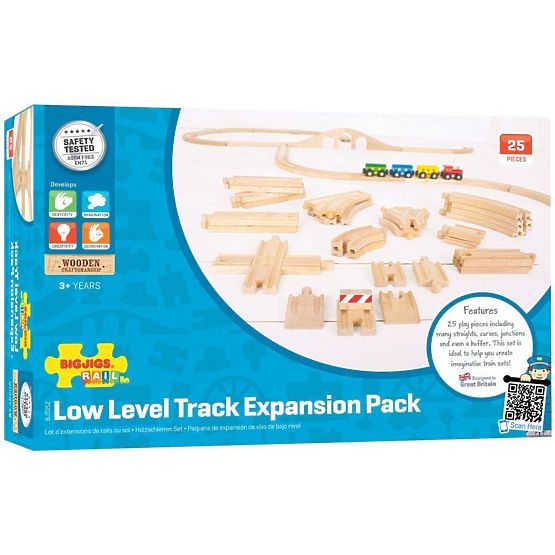 Bigjigs Rail Fa sínkészlet 25 darab
