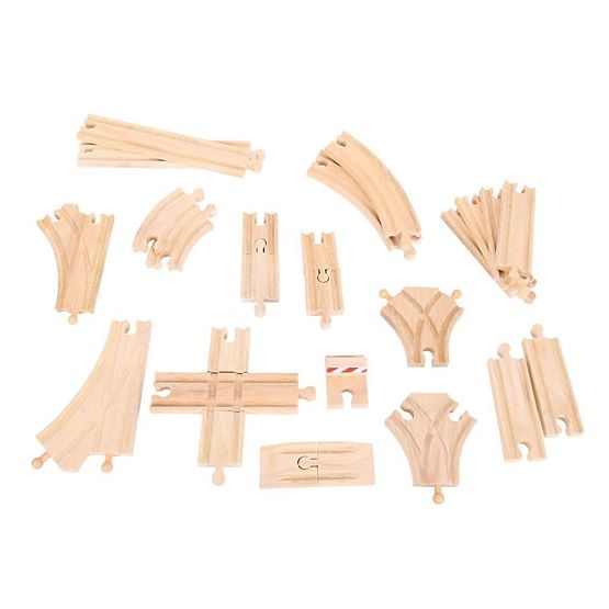 Bigjigs Rail Fa sínkészlet 25 darab