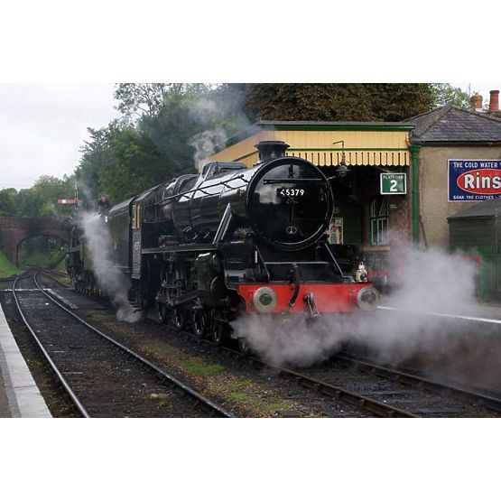 Bigjigs Rail A Black 5 motoros mozdony fából készült másolata