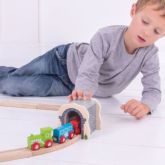 Bigjigs Rail Egy kőből készült vasúti alagút
