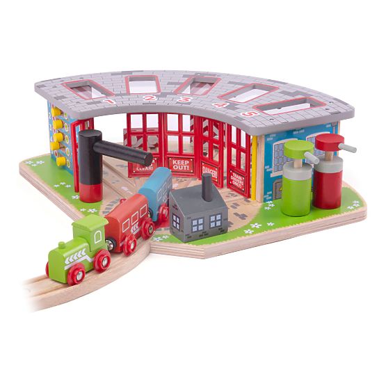 Bigjigs Rail Exkluzív depó 5 vonat számára
