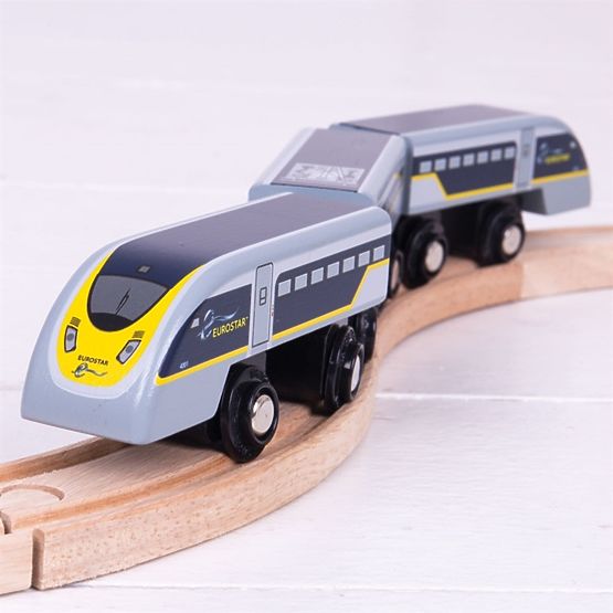 Bigjigs Rail Express Eurostar E320 + 3 vágány
