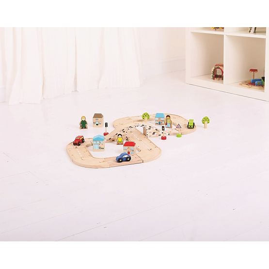 Bigjigs Rail Fa nyolcas autópálya