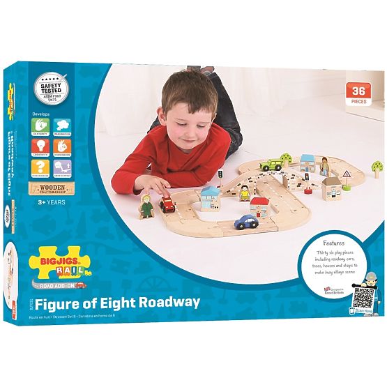 Bigjigs Rail Fa nyolcas autópálya