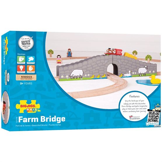 Bigjigs Rail Farm híd alagúttal