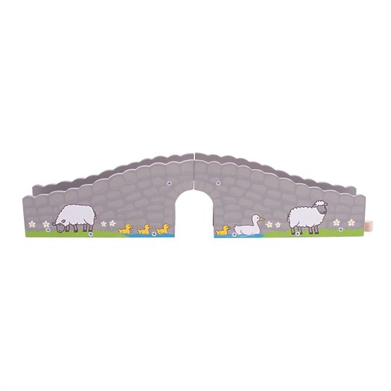 Bigjigs Rail Farm híd alagúttal
