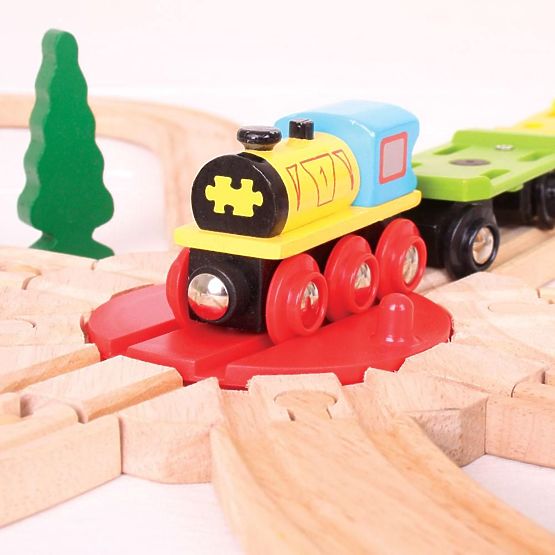 Bigjigs Rail forgóajtó 8 kijárattal