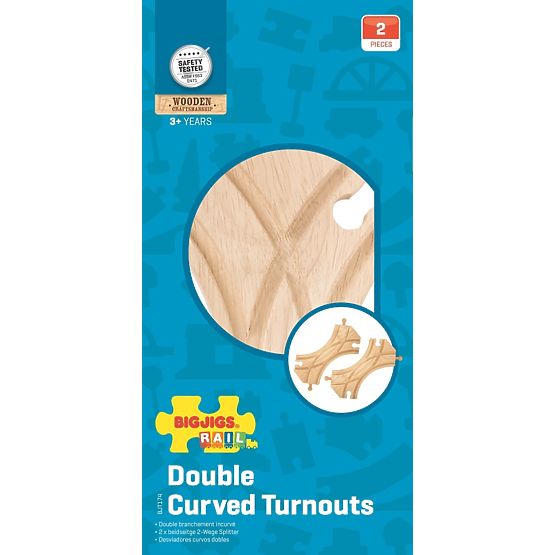 Bigjigs Rail Kombinált szimmetrikus kapcsoló 2 db