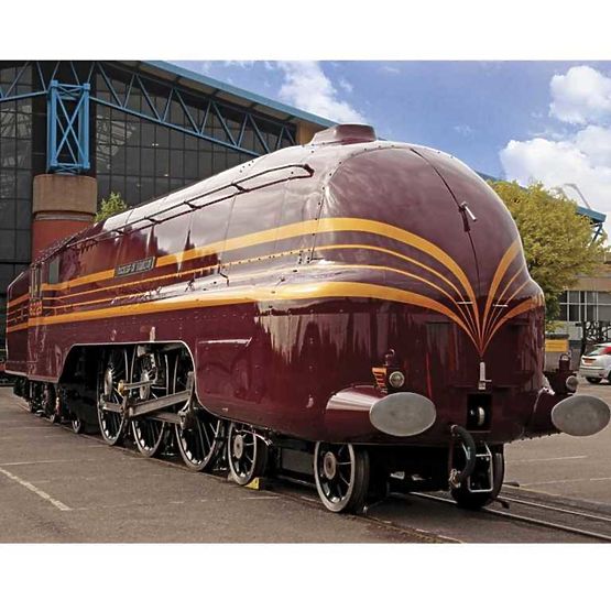Bigjigs Rail replika mozdony Duchess of Hamilton + 3 sín