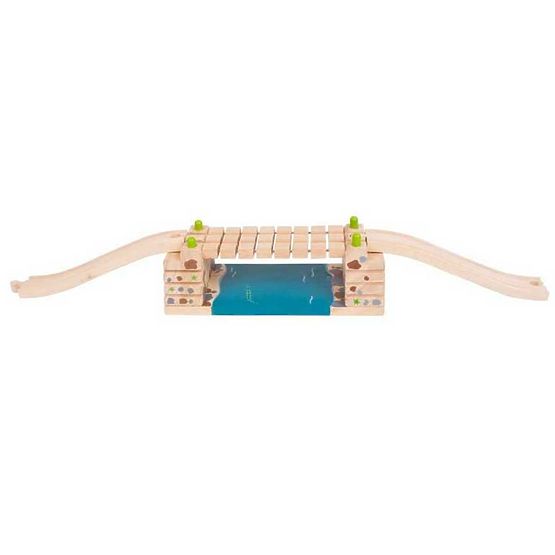 Bigjigs Rail Swing híd a folyón