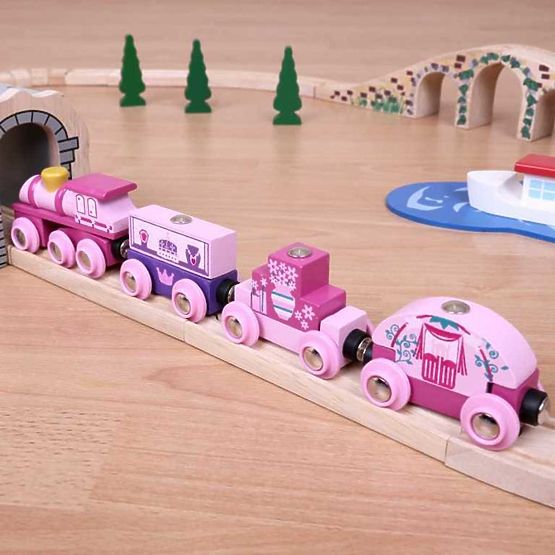 Bigjigs Rail Train hercegnők számára + 3 vágány