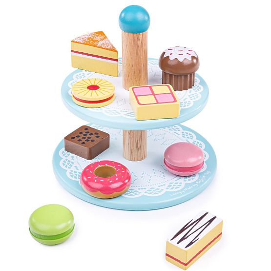 Bigjigs Toys Állvány süteményekkel