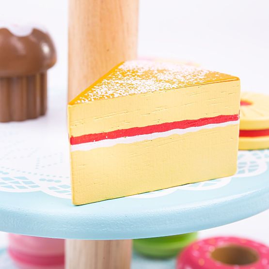Bigjigs Toys Állvány süteményekkel