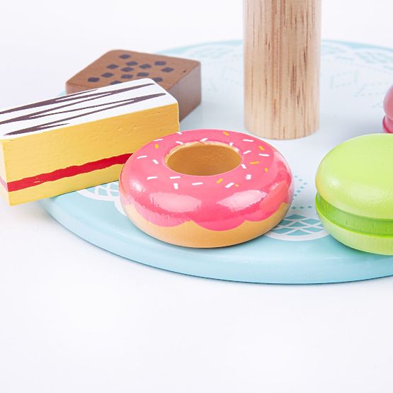 Bigjigs Toys Állvány süteményekkel